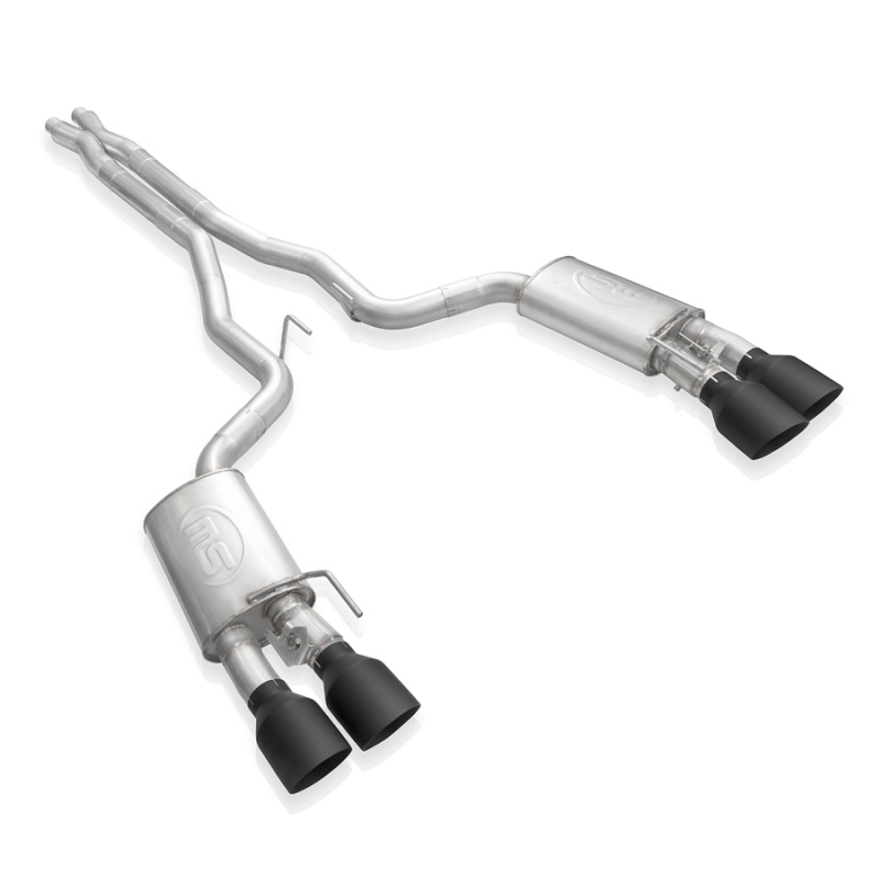 Stainless Works 2020 Ford GT500 Redline Catback X-Pipe Exhaust Factory Connect - Black Tips - Image 10