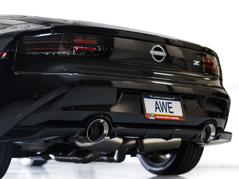 AWE 2023 Nissan Z RZ34 RWD Track Edition Catback Exhaust System w/ Chrome Silver Tips - Image 10