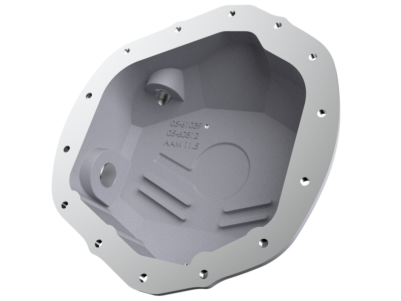 aFe Street Series Rear Differential Cover Raw w/ Machined Fins 20-21 GM Trucks V8-6.6L - Image 4