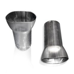 Stainless Works 2 Way Collector - 2in Inlets 3in Single Outlet