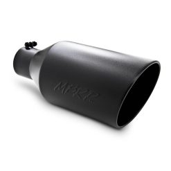 MBRP Universal Tip 8in O.D. Rolled End 4in inlet 18in length Black - Image 3