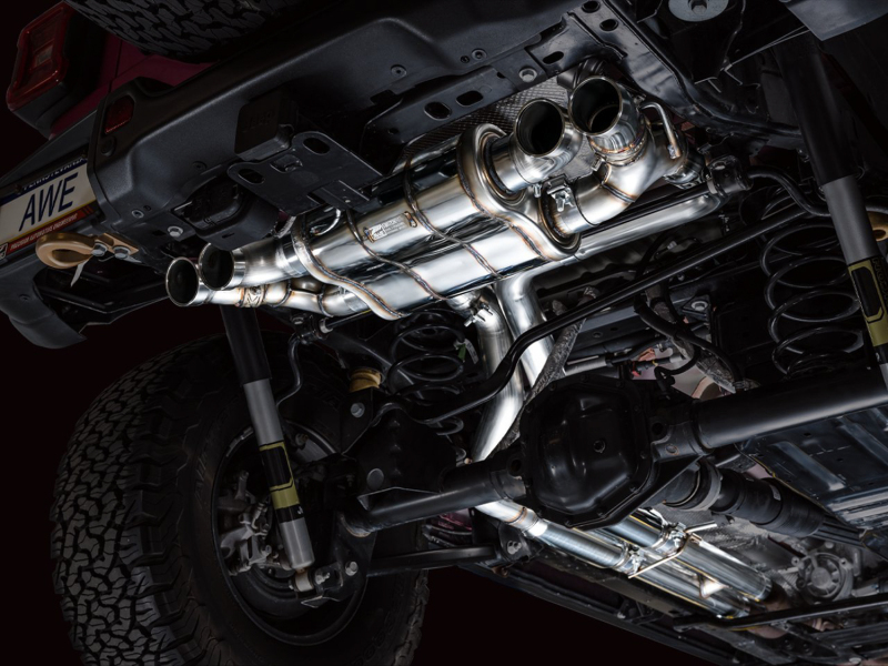 AWE 21+ Wrangler 392 Switchpath Cat-Back Exhaust- Quad BashGuards - Image 2