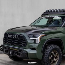Seibon 22-23 Toyota Tundra OE Style Carbon Fiber Hood - Image 11