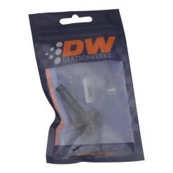Alternative view of DeatschWerks 8AN ORB Male to 5/16in Male EFI Quick Connect Adapter - Anodized Matte Black