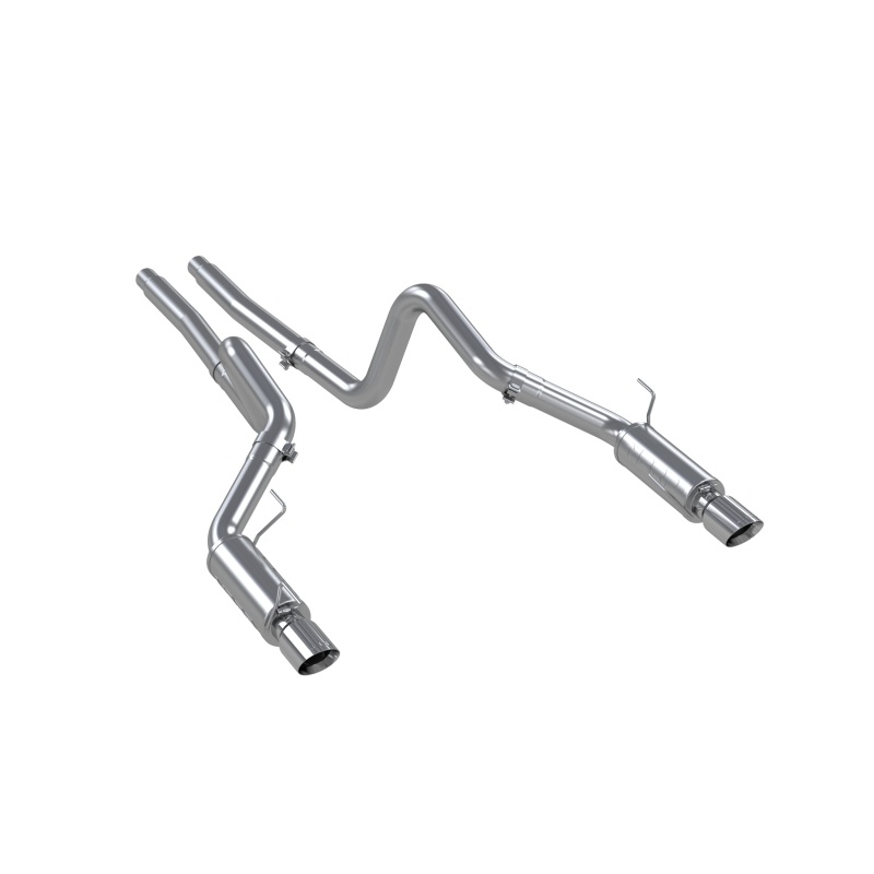 MBRP 05-09 Ford Mustang GT 4.6L Dual Split Rear Race Version AL/ 3in Cat Back Exhaust System - Image 2