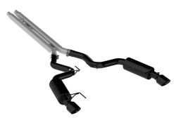 MBRP 15 Ford Mustang GT 5.0 Convertible Black 3in Cat Back Dual Split Rear Exit (Street Version) - Image 3
