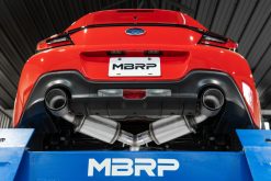 MBRP 13-16 Subaru BRZ 2.0L/ 2.4L 3in Dual Split Rear Cat Back w/Burnt End Tips- T304 - Image 4