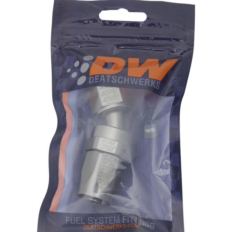 DeatschWerks 8AN Female Swivel 30-Degree Hose End CPE - Anodized Titanium - Image 2