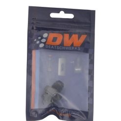Alternative view of DeatschWerks 8AN ORB Male to 6AN Male Flare Adapter (Incl O-Ring) - Anodized Matte Black