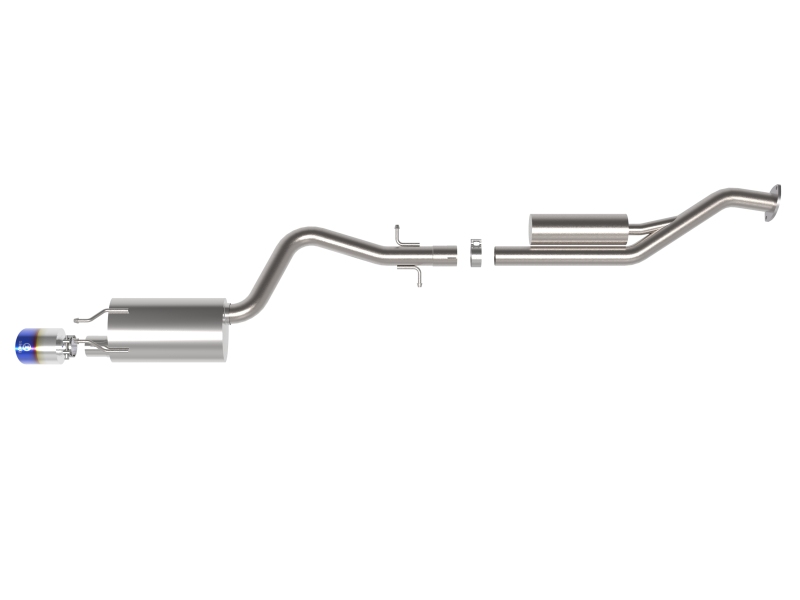 aFe Lexus IS300 01-05 L6-3.0L Takeda Cat-Back Exhaust System- Blue Tip - Image 2