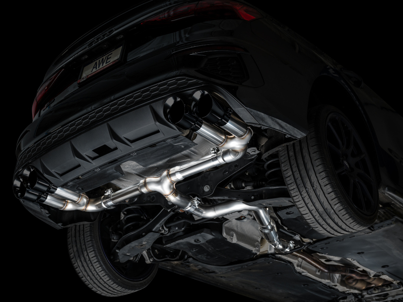AWE 22-24 Audi 8Y S3 Track Edition Exhaust - Diamond Black Tips - Image 10