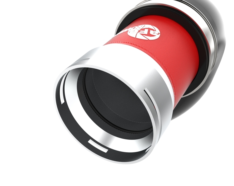 aFe BladeRunner 22-23 Kia Stinger L4-2.5L (t) Aluminum Hot and Cold Charge Pipe Kit - Red - Image 4
