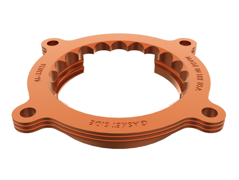 aFe 2024 Ford Mustang GT/ 2024 Ford Mustang Dark Horse V8 5.0L Silver Bullet Throttle Body Spacer - Image 4