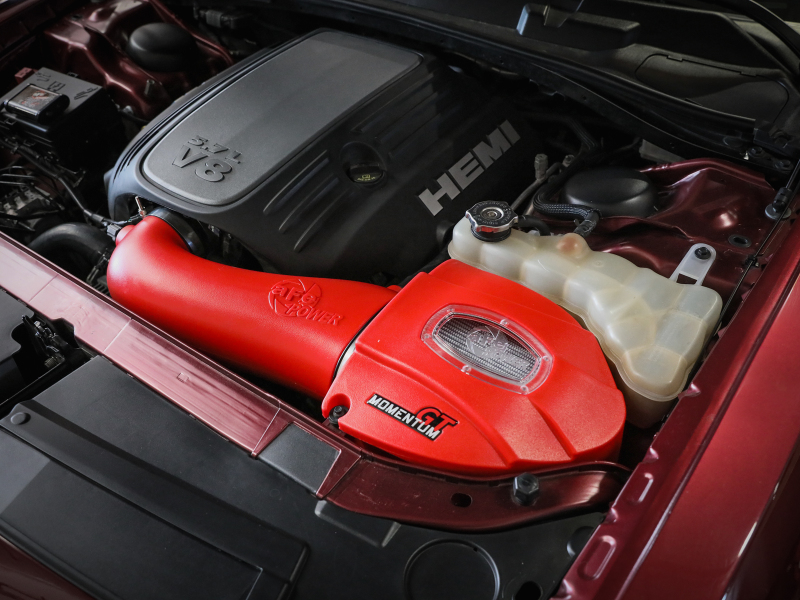 aFe Momentum GT Pro Dry S Stage-2 Intake System 11-15 Dodge Challenger / Charger R/T 5.7L HEMI - Red - Image 7