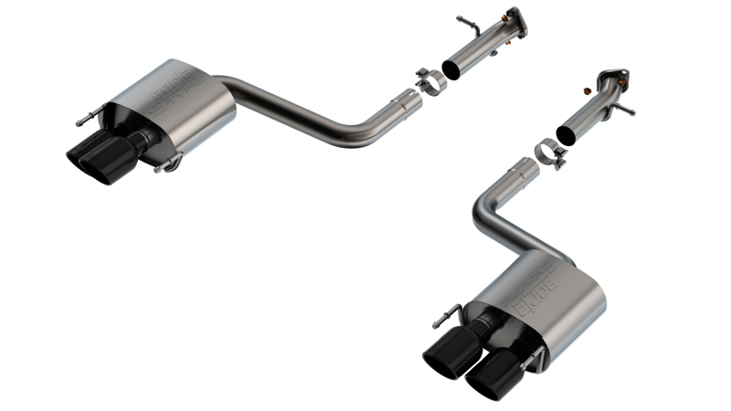 Borla 15-24 Lexus RC F Axle-Back Exhaust System S-Type - Black Chrome - Image 4