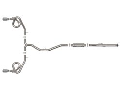 Alternative view of aFe 22-23 Honda Civic Si L4 1.5L (t) Takeda 2.5in to 3in 304 SS Cat-Back Exhaust w/ Polished Tips
