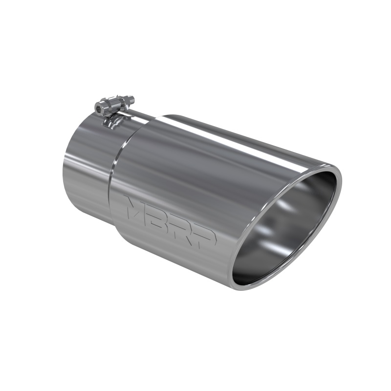 MBRP Universal Tip 6 O.D. Angled Rolled End 5 inlet 12 length - Image 2