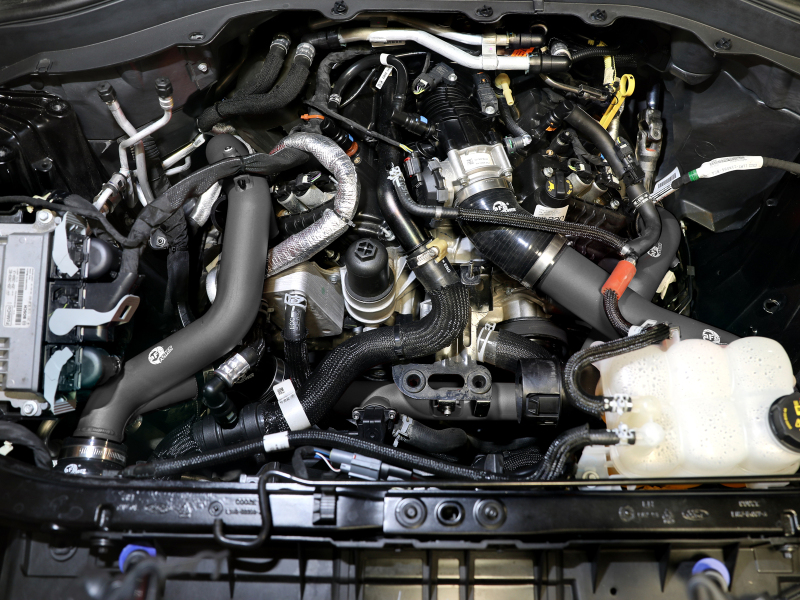 aFe 20-23 Ford Explorer ST V6 3.0L (tt) BladeRunner Aluminum Hot and Cold Charge Pipe Kit - Black - Image 7