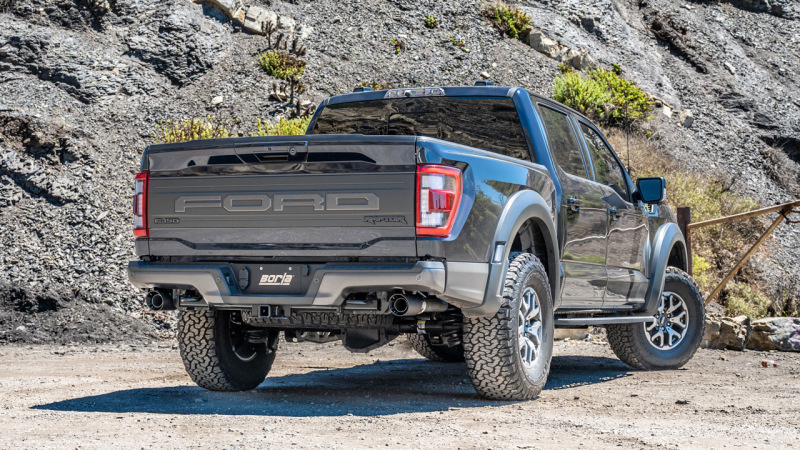 Borla 21-23 Ford Raptor 3in Tail Pipe Kit 4.5in Tip - Carbon Fiber Black Anodized - Image 3