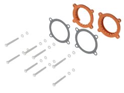 Alternative view of aFe 2024 Ford Mustang GT/ 2024 Ford Mustang Dark Horse V8 5.0L Silver Bullet Throttle Body Spacer