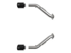 Alternative view of aFe Nissan Z 23-23 V6-3.0L Takeda 2-1/2in 304 SS Axle-Back Exhaust System w/ Black Tips