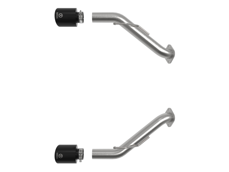 aFe Nissan Z 23-23 V6-3.0L Takeda 2-1/2in 304 SS Axle-Back Exhaust System w/ Black Tips - Image 2