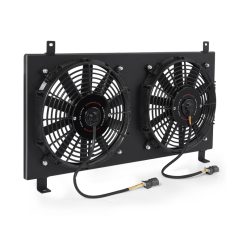 Alternative view of Mishimoto 02-06 Acura RSX Aluminum Fan Shroud Black