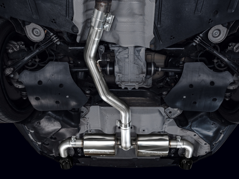 AWE 19-23 BMW 330i / 21-23 BMW 430i Base G2X Touring Axle Back Exhaust - Diamond Black - Image 3