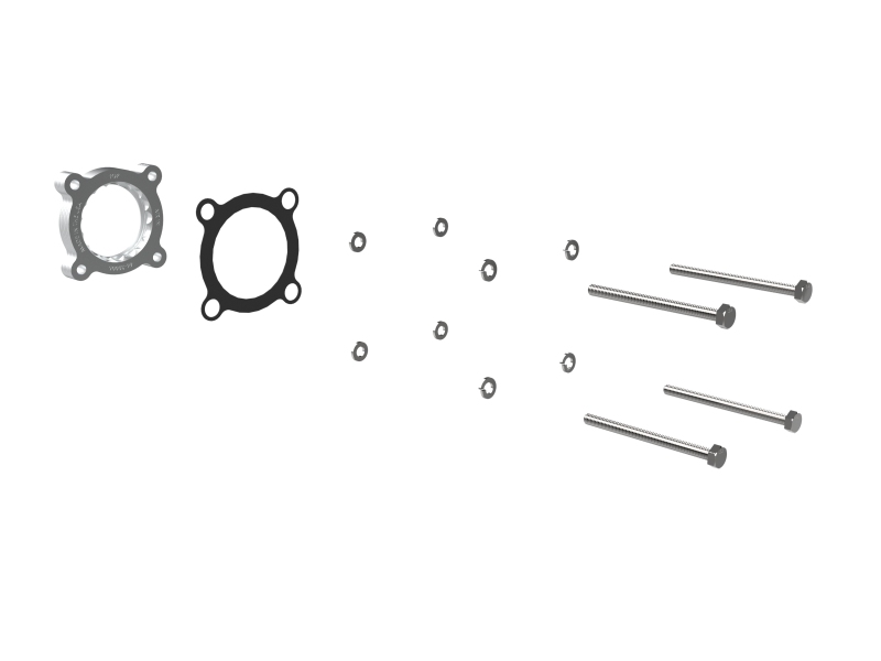 aFe 21-23 Subaru Crosstrek Silver Bullet Throttle Body Spacer Kit - Image 2