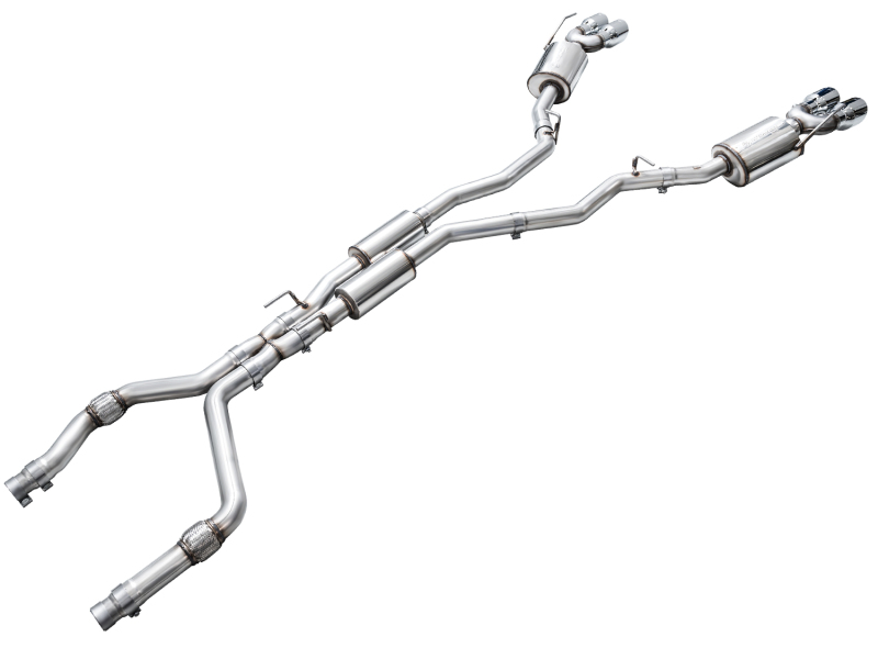 AWE Tuning 2020+ Ford Explorer ST Touring Edition Exhaust w/ Chrome Silver Tips - Image 12