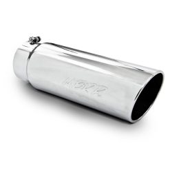 MBRP Universal Tip 6in OD Angled Rolled End 5in Inlet 18in Lgth T304 Exhaust - Image 3