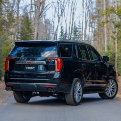 MBRP 2021+ Chevy Tahoe / GMC Yukon T304 SS 3in Cat-Back Dual Split Exhaust w/ Quad Carbon Fiber Tips - Image 3