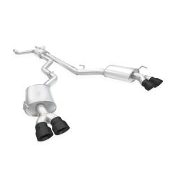 Stainless Works 20-24 Ford Explorer Catback - Black Tips