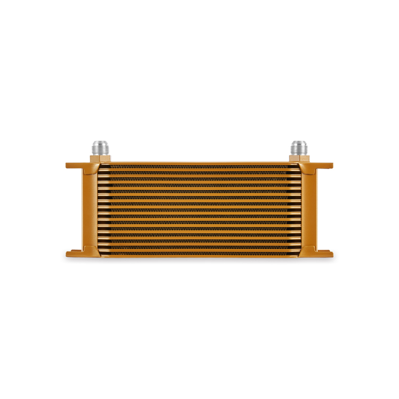 Mishimoto Universal 16-Row Oil Cooler Gold - Image 3