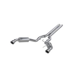 Alternative view of MBRP 15 Ford Mustang GT 5.0 3in Cat Back Dual Split Rear Street Version 4.5in Tips - T409