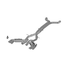 MBRP 2016+ Chevy Camaro SS 6.2L 3in Dual Cat-Back Quad Tip Exhaust Street Version w/ SS T409 Tips - Image 2