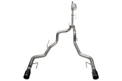 Corsa 2021-2023 Ford F-150 SuperCrew/5.5ft Bed 3.5L V6 Sport Cat-Back Dual Rear Exit-Black PVD - Image 2