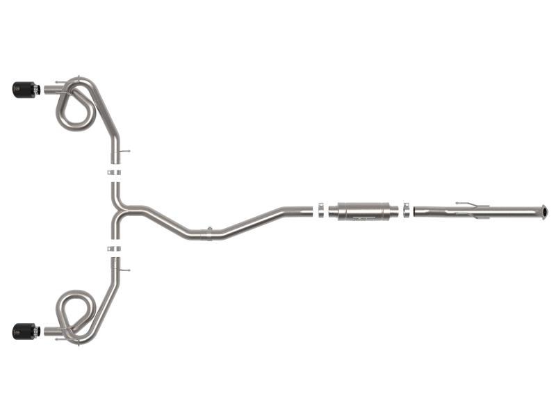 aFe 22-23 Honda Civic Si L4 1.5L (t) Takeda 2.5in to 3in 304 SS Cat-Back Exhaust w/ Black Tips - Image 2