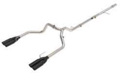 Alternative view of aFe Vulcan Series 3in 304SS DPF-Back 20-21 GM Trucks L6-3.0L (td) LM2 - Dual Black Tip