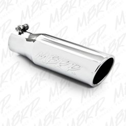 MBRP Universal Tip 3in O.D. Angled Rolled End 2 inlet 10 length - Image 3