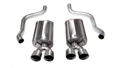 Corsa 11-13 Ford Mustang 3.7L V6 Black Sport Axle-Back Dual Rear Exhaust - Image 8