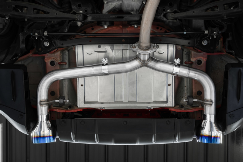 MBRP 2022 Subaru BRZ 2.4L/Toyota GR86 2.4L 2.5in Dual Split Rear Exit w/5in OD Burnt End Tips - T304 - Image 3