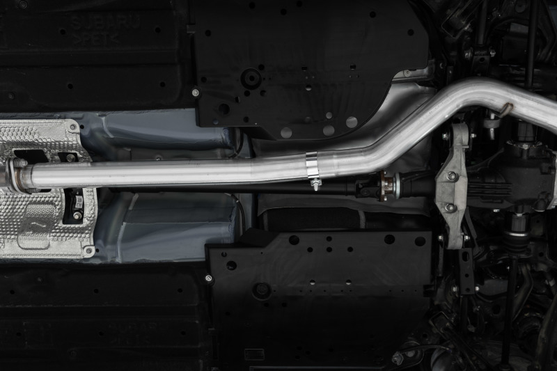MBRP 2022 Subaru WRX 2.4L 3in Cat Back 5in OD Single Exit - Aluminized Steel - Image 2