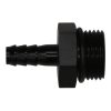 DeatschWerks 10AN ORB Male to 5/16in Male Triple Barb Fitting (Incl O-Ring) - Anodized Matte Black