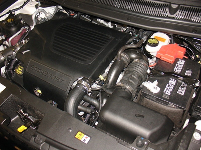 Injen 13 Ford Explorer Sport 3.5L EcoBoost V6 Wrinkle Black Tuned Intake w/ Dry Web Filter - Image 4