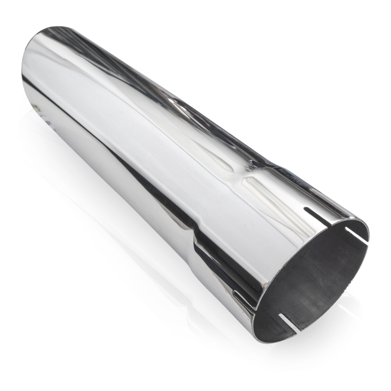 Stainless Works Single Wall Slash Cut Exhaust Tip - 3 1/2in Body 3in ID Inlet - Image 3