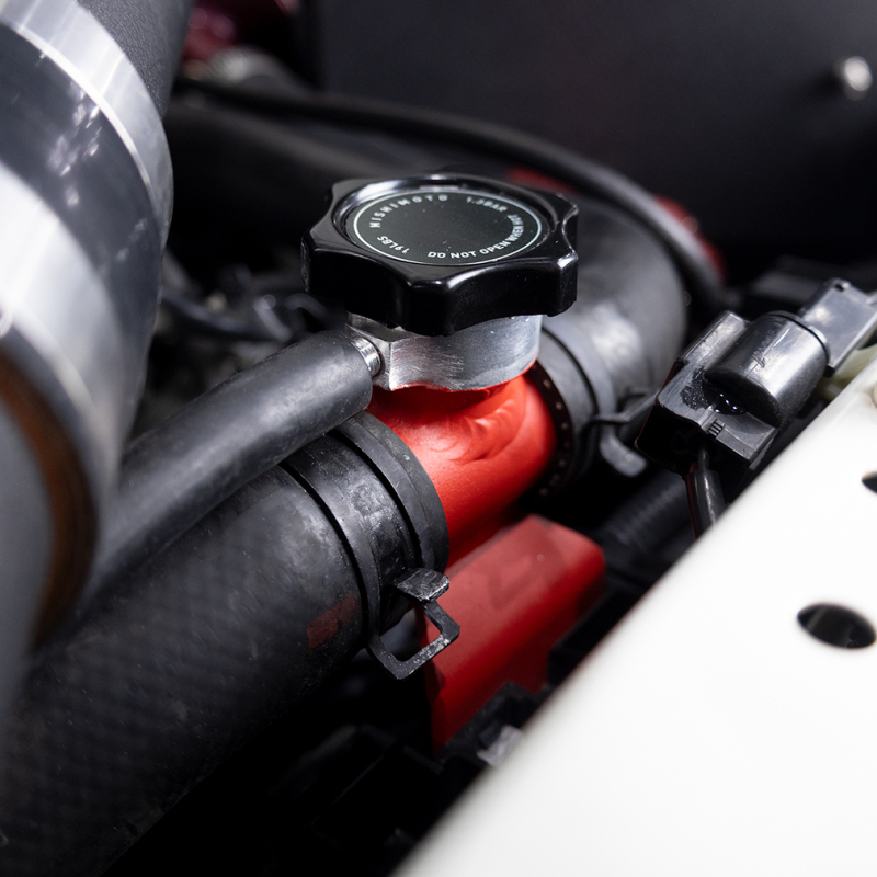 Mishimoto 08-15 Mitsubishi Lancer Evo X Coolant Fill Inlet - Black - Image 4