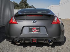 aFe Takeda 09-20 Nissan 370z 2-1/2 IN 304 Stainless Steel Cat-Back Exhaust System w/ Blue Flame Tip - Image 4