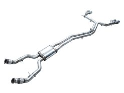 AWE Tuning 19-23 Audi C8 S6/S7 2.9T V6 AWD Track Edition Exhaust - Chrome Silver Tips - Image 11