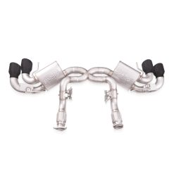 Stainless Works 20-21 Chevrolet Corvette C8 6.2L Redline Cat-Back Exhaust w/ Matte Black Tips - Image 4